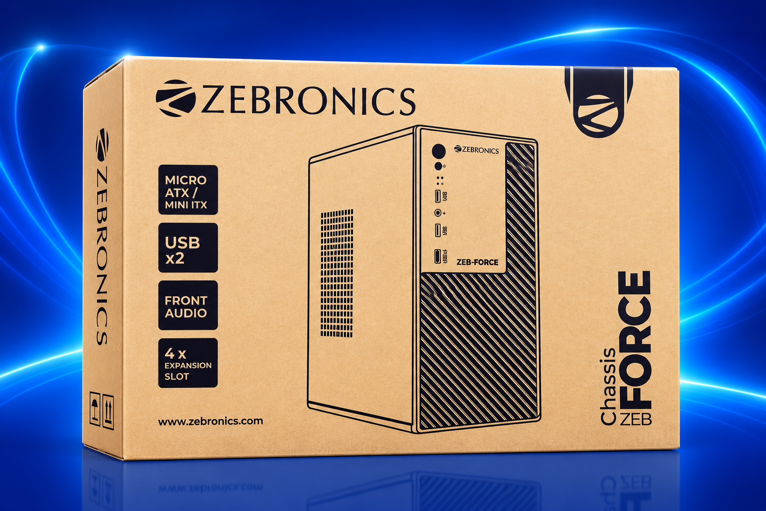 Zebronics ZEB-Force micro ATX cabinet box